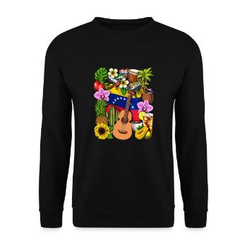 Fierté du Venezuela - Sweat-shirt Unisexe - noir - Devant - Alina (178cm) & Michal (187cm)