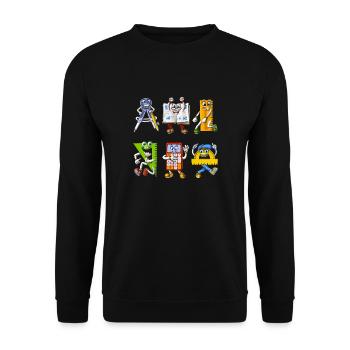 Outils mathématiques - Sweat-shirt Unisexe - noir - Devant - Alina (178cm) & Michal (187cm)