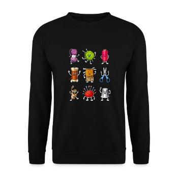 Kit de crochet - Sweat-shirt Unisexe - noir - Devant - Alina (178cm) & Michal (187cm)