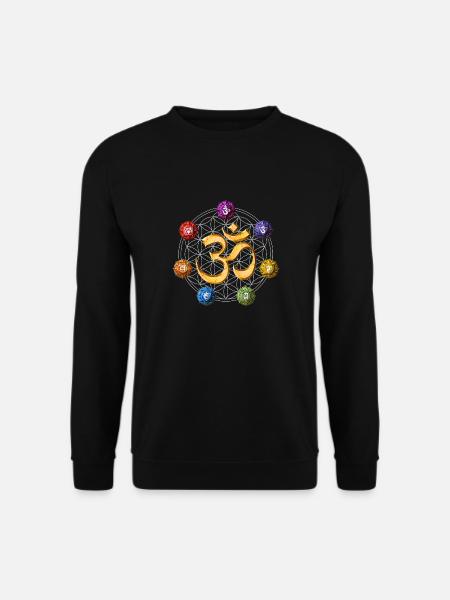 Yoga Chakra Symbols - Unisex Sweatshirt - black