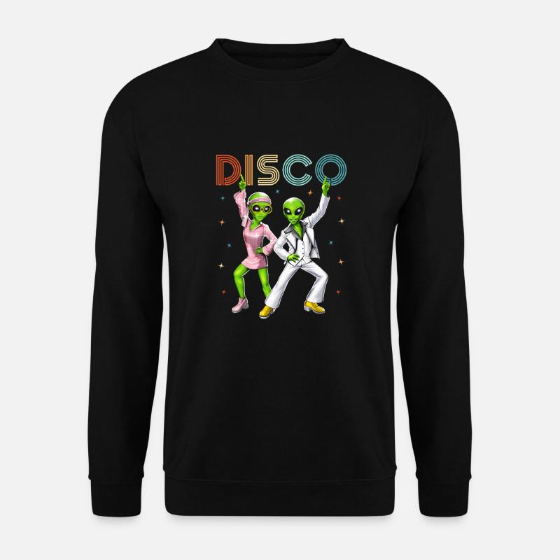 Disco-Außerirdische - Unisex Pullover - Schwarz