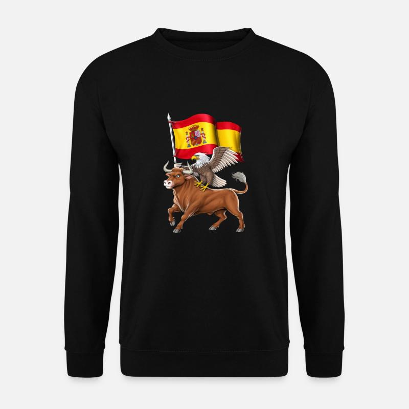 Spanish Bull and Eagle - Unisex Sweatshirt - black