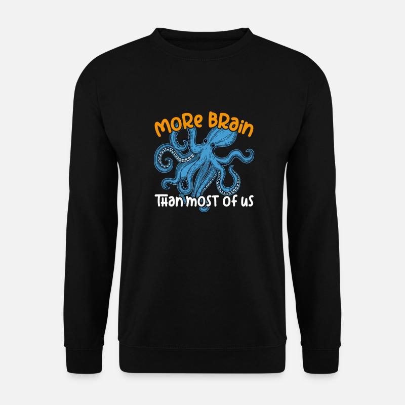 Intelligenter Oktopus - Unisex Pullover - Schwarz