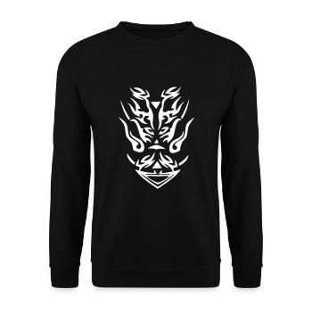 Ornement tribal fantasy - Sweat-shirt Unisexe - noir - Devant - Alina (178cm) & Michal (187cm)