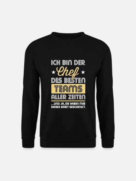 Chef Lustig Geschenk bestes Team aller Zeiten 2C - Unisex Pullover - Schwarz