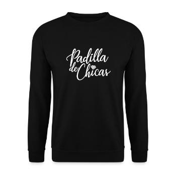 Padilla de Chicas Bride's Gang Bridesmaid Wedding - Unisex Sweatshirt - black - Front - Alina (178cm) & Michal (187cm)