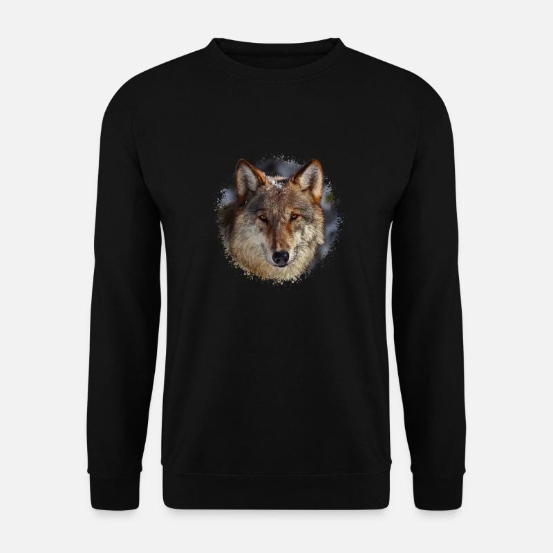 wolf - Unisex Sweatshirt - black