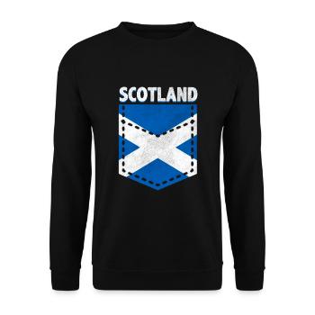 Drapeau écossais - Sweat-shirt Unisexe - noir - Devant - Alina (178cm) & Michal (187cm)