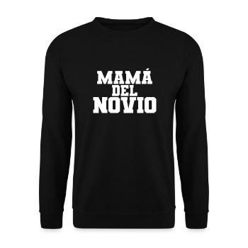 Mama del Novio Groom's Mother Wedding Gift - Unisex Sweatshirt - black - Front - Alina (178cm) & Michal (187cm)