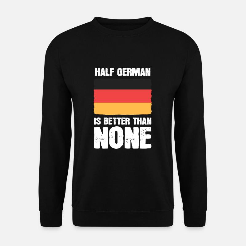 Amerikanisch Deutsch - Unisex Pullover - Schwarz