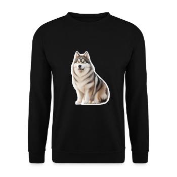 Malamut - Unisex Pullover - Schwarz - Vorne - Alina (178cm) & Michal (187cm)