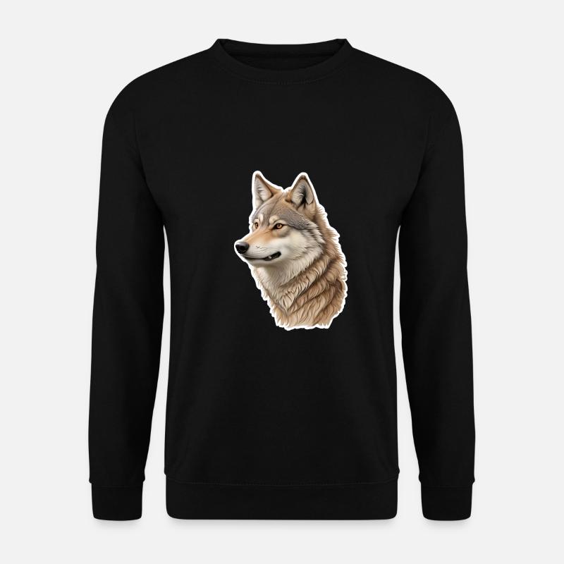 Wolf - Unisex Sweatshirt - black