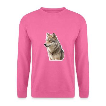 Wolf - Unisex Pullover - Pink - Vorne