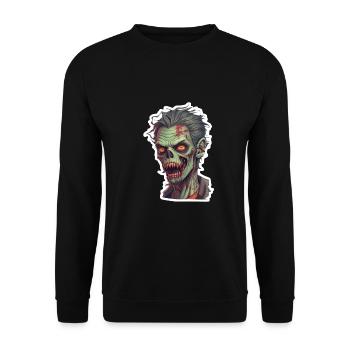Zombie - Unisex Sweatshirt - black - Front - Alina (178cm) & Michal (187cm)
