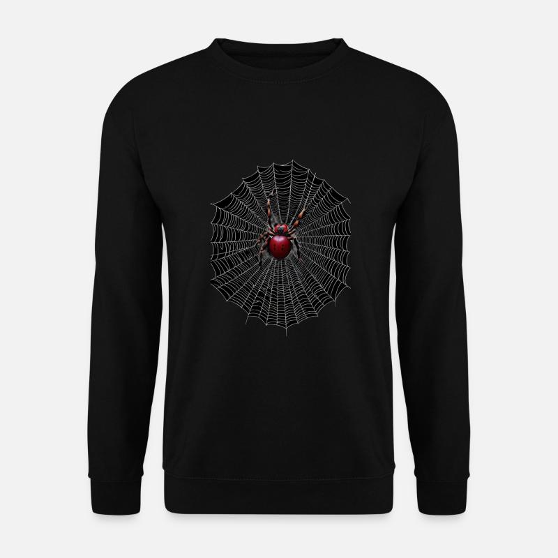 Spinnenetz Halloween - Unisex Pullover - Schwarz