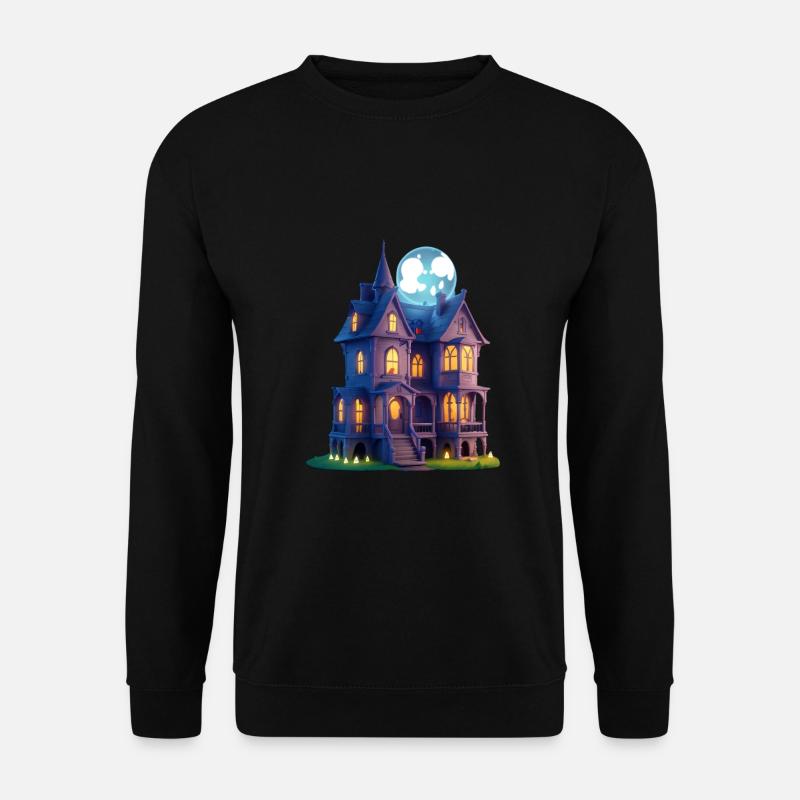 Gruselhaus - Unisex Pullover - Schwarz