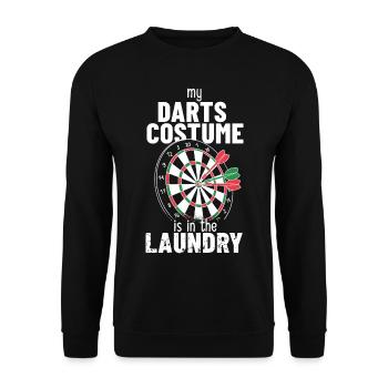 Dart Costume English Darts Costume Laundry Lingerie - Unisex Sweatshirt - black - Front - Alina (178cm) & Michal (187cm)