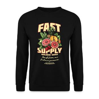 Approvisionnement rapide dans le monde entier Fruits et plus encore... - Sweat-shirt Unisexe - noir - Devant - Alina (178cm) & Michal (187cm)