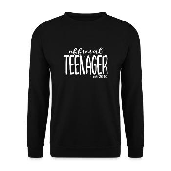 Official Teenager Est. 2010 Cool 13th Birthday - Sweat-shirt Unisexe - noir - Devant - Alina (178cm) & Michal (187cm)