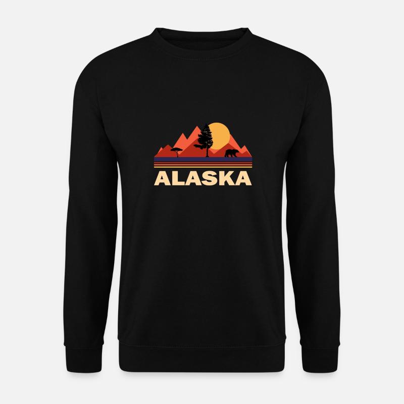alaska nature mountains - Unisex Sweatshirt - black