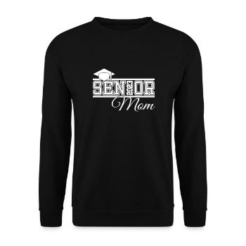 Senior 2023 Mutter Stolze Mutter von Absolventen - Unisex Pullover - Schwarz - Vorne - Alina (178cm) & Michal (187cm)