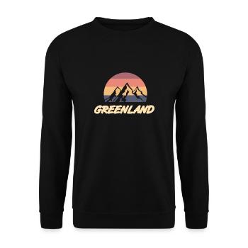 Greenland Gift - Unisex Sweatshirt - black - Front - Alina (178cm) & Michal (187cm)