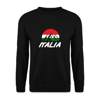 Italy - Unisex Pullover - Schwarz - Vorne - Alina (178cm) & Michal (187cm)