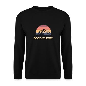 boulder - Sweat-shirt Unisexe - noir - Devant - Alina (178cm) & Michal (187cm)