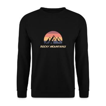 Mountains in the USA and Canada - Unisex Sweatshirt - black - Front - Alina (178cm) & Michal (187cm)