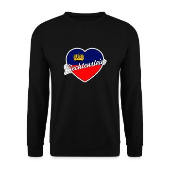 Liechtenstein - Unisex Pullover - Schwarz - Vorne - Alina (178cm) & Michal (187cm)