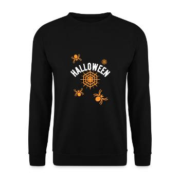 Halloween - Unisex Sweatshirt - black - Front - Alina (178cm) & Michal (187cm)