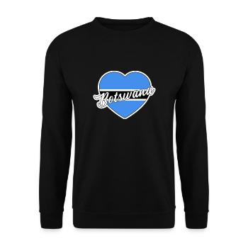 Botswana - Unisex Pullover - Schwarz - Vorne - Alina (178cm) & Michal (187cm)