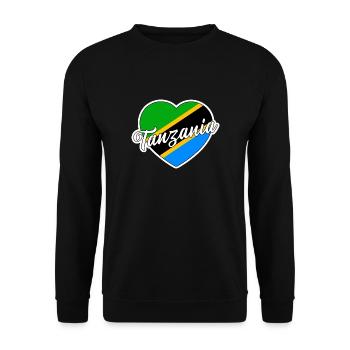 Tansania - Unisex Pullover - Schwarz - Vorne - Alina (178cm) & Michal (187cm)