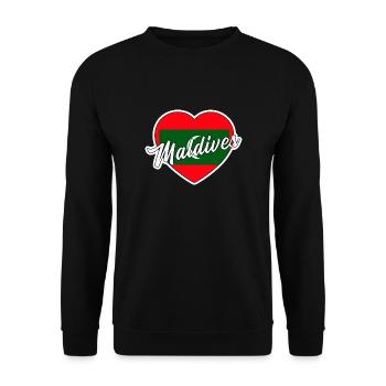 Malediven - Unisex Pullover - Schwarz - Vorne - Alina (178cm) & Michal (187cm)