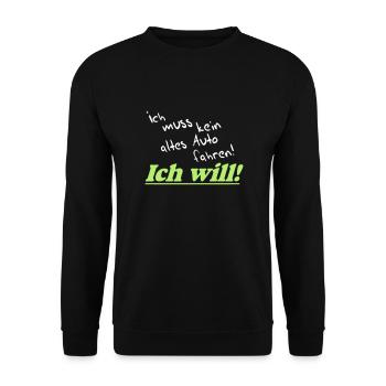 Auto Tuning Schrauber Kult Shirt, Altes Auto (25) - Unisex Pullover - Schwarz - Vorne - Alina (178cm) & Michal (187cm)