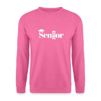 Senior 2023 - Fier cadeau de fin d’études supérieures cool - Sweat-shirt Unisexe - rose - Devant