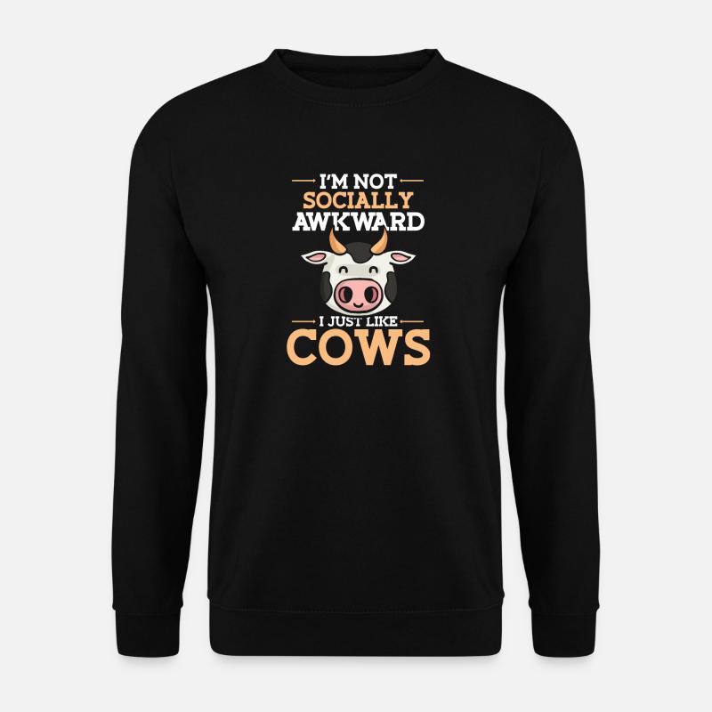 Kuh - Unisex Pullover - Schwarz
