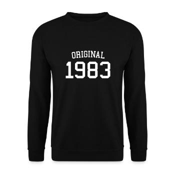 Original 1983 - 40 Years Old, 40th Birthday Gift - Unisex Sweatshirt - black - Front - Alina (178cm) & Michal (187cm)