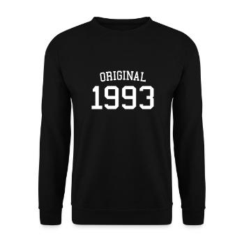 Original 1993 - 30 ans, cadeau de 30e anniversaire - Sweat-shirt Unisexe - noir - Devant - Alina (178cm) & Michal (187cm)