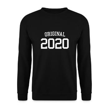 Original 2020 - 3 ans, 3e anniversaire Enfants - Sweat-shirt Unisexe - noir - Devant - Alina (178cm) & Michal (187cm)