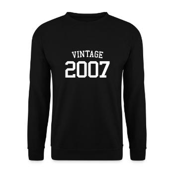 Millésime 2007 - 16 ans, 16ème anniversaire adolescents - Sweat-shirt Unisexe - noir - Devant - Alina (178cm) & Michal (187cm)