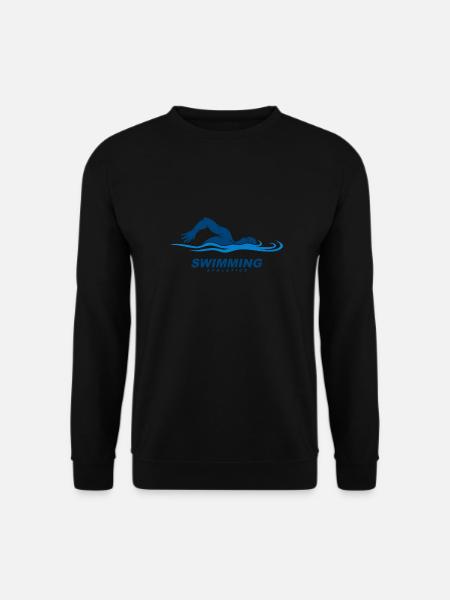 schwimmen geschenk - Unisex Pullover - Schwarz