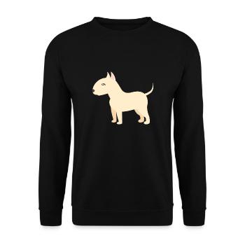 bull terrier - Unisex Sweatshirt - black - Front - Alina (178cm) & Michal (187cm)