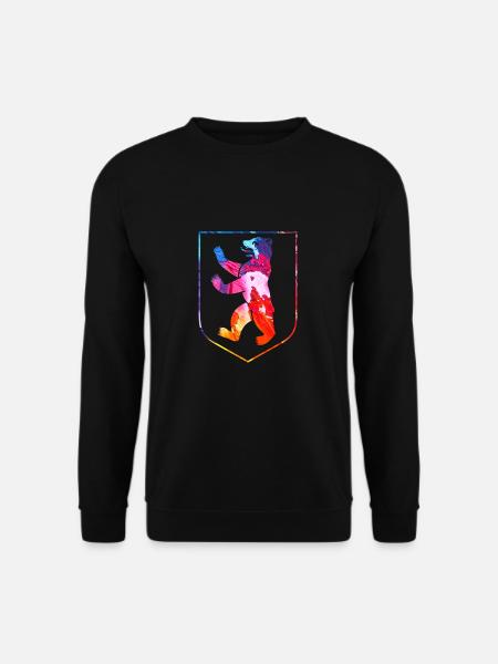 Berlin Wappen Bunt - Unisex Pullover - Schwarz