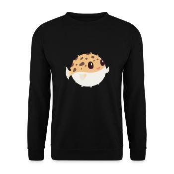 Kugelfisch - Unisex Pullover - Schwarz - Vorne - Alina (178cm) & Michal (187cm)