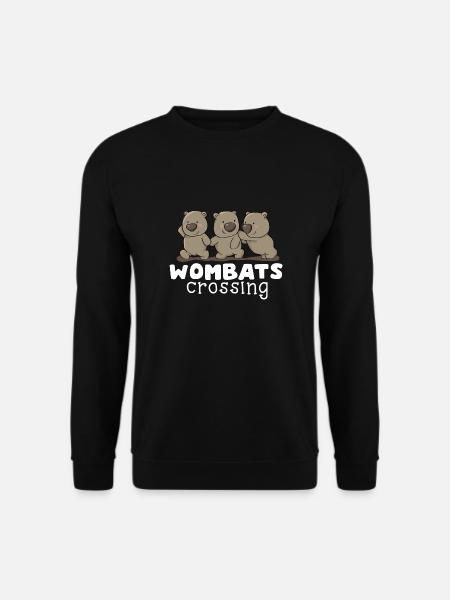 Wombats Crossing - Unisex Pullover - Schwarz