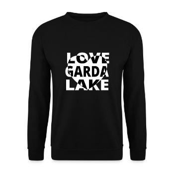 Gardasee Urlaub T-shirt Limone Geschenkidee Sommer - Unisex Pullover - Schwarz - Vorne - Alina (178cm) & Michal (187cm)