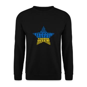 Ukraine Amour Paix Idée Cadeau Paix - Sweat-shirt Unisexe - noir - Devant - Alina (178cm) & Michal (187cm)
