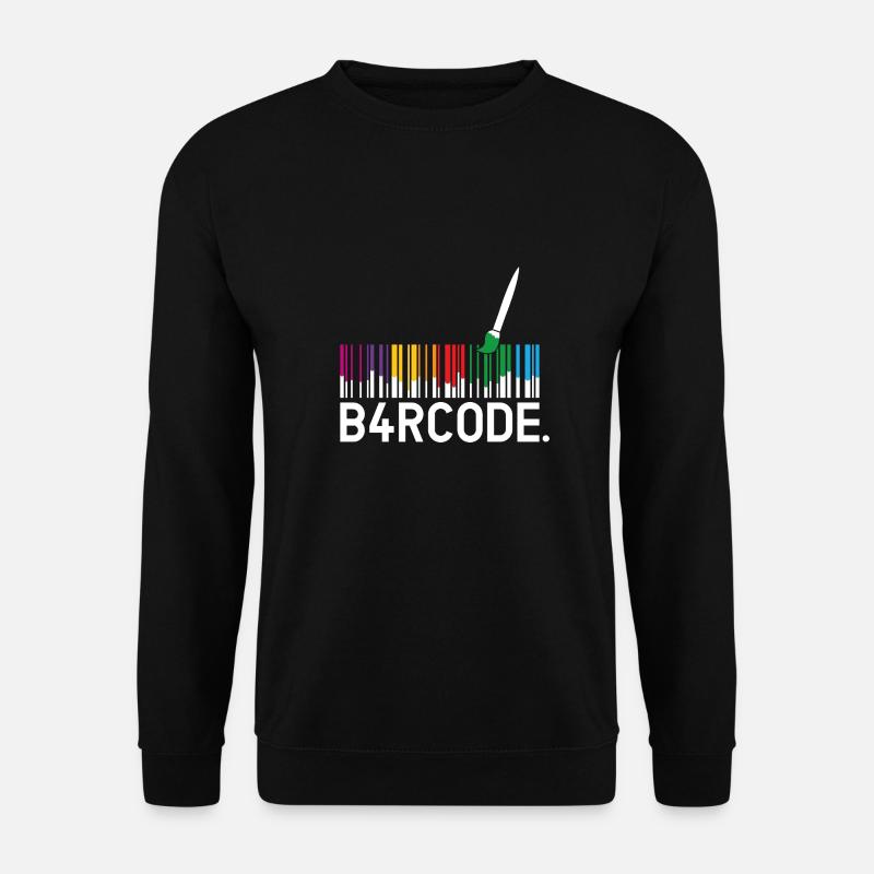 B4RCODE.Painted - Unisex Pullover - Schwarz