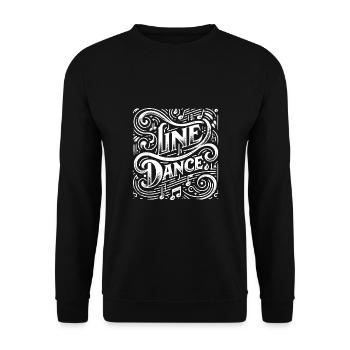La danse en ligne mon hobby - mon truc - Sweat-shirt Unisexe - noir - Devant - Alina (178cm) & Michal (187cm)